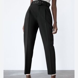 Black belted pants